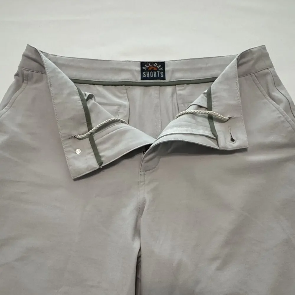 Faherty Men's All Day Cotton Blend 9” Inseam Casual Stone Color 33 Hiking